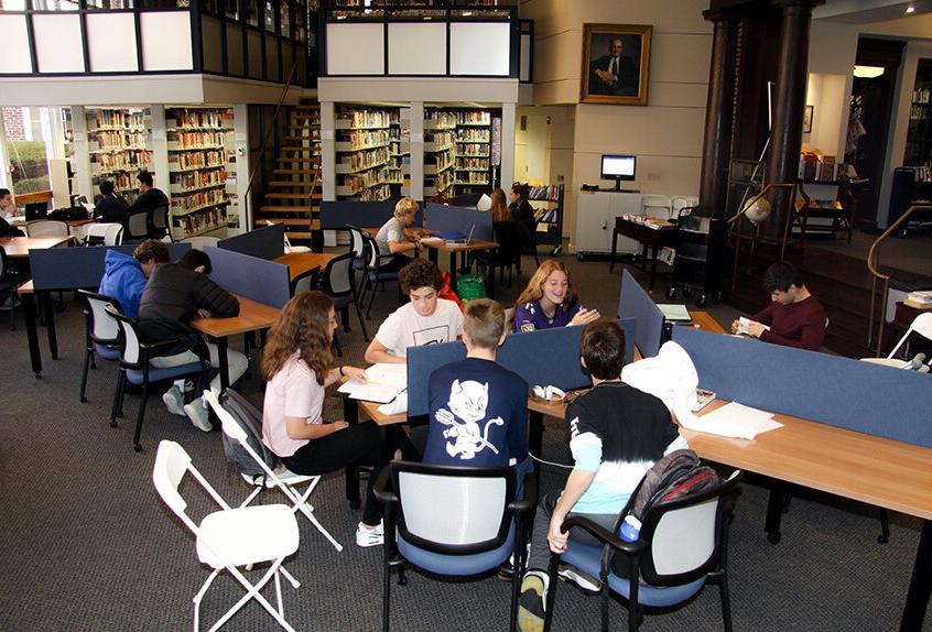 Upper school library